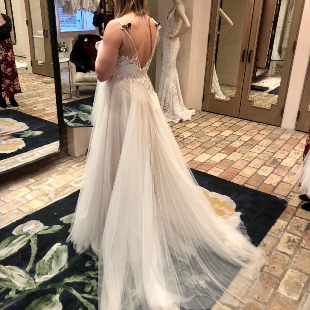 BHLDN heritage wedding dress.